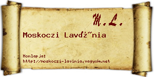 Moskoczi Lavínia névjegykártya